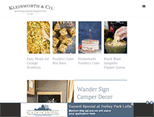 Tablet Screenshot of kleinworthco.com